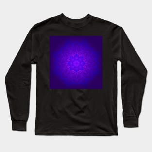 Mandala Design Purple, Blue & Pink Faith Symbol Graphic Design Gifts Long Sleeve T-Shirt